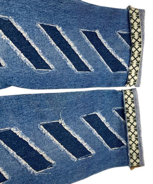 OFFWHITE（オフホワイト）OFFWHITE (オフホワイト) DIAG WINDOWS SKINNY インディゴ サイズ:30の古着・服飾アイテム