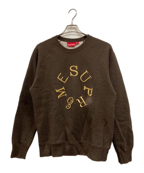 SUPREME（シュプリーム）SUPREME (シュプリーム) Heather Crewneck ブラウン サイズ:Ｍの古着・服飾アイテム