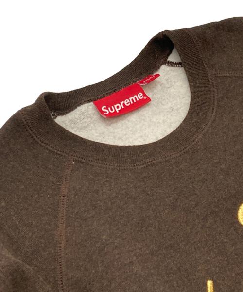 SUPREME（シュプリーム）SUPREME (シュプリーム) Heather Crewneck ブラウン サイズ:Ｍの古着・服飾アイテム