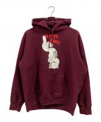 UNDERCOVER×SUPREMEアンダーカバー×シュプリーム）の古着「Anti You Hooded Sweatshirt」｜バーガンディー