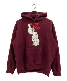 UNDERCOVER×SUPREME（アンダーカバー×シュプリーム）の古着「Anti You Hooded Sweatshirt」｜バーガンディー