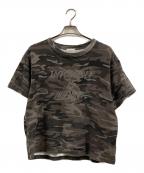 ANDER HUNKアンダーハンク）の古着「Camouflage Short T-shirt」｜ブラウン