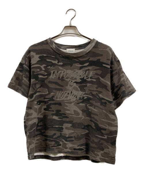 ANDER HUNK（アンダーハンク）ANDER HUNK (アンダーハンク) Camouflage Short T-shirt ブラウン サイズ:Lの古着・服飾アイテム