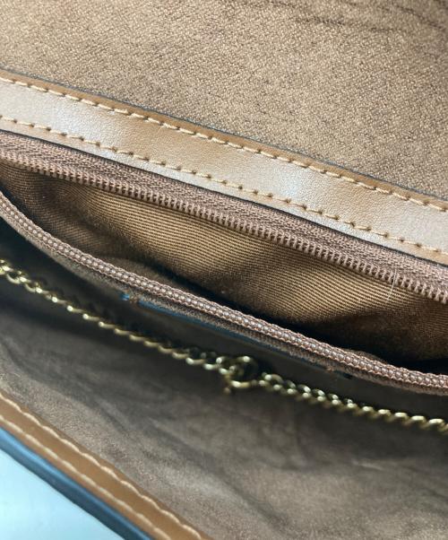 COACH（コーチ）COACH (コーチ) コーティングキャンバスシグネチャーショルダーバッグ ブラウンの古着・服飾アイテム
