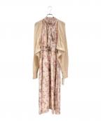 Snidelスナイデル）の古着「アメスリワンピ×ボレロカーデセット」｜ピンク