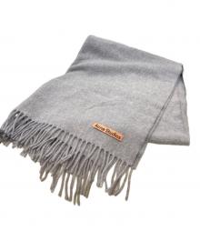 Acne studios（アクネ ストゥディオズ）の古着「フリンジウールスカーフ」｜パープル