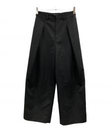 BEAUTY&YOUTH（ビューティーアンドユース）の古着「サイドラインラップパンツ」｜ブラック