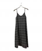 Spick and Spanスピック＆スパン）の古着「ソフトクロスキャミソールドレス」｜グレー