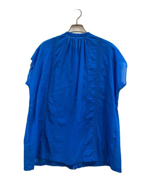 Spick and Span（スピック＆スパン）Spick and Span (スピック＆スパン) 60ローンフレンチレースブラウス ブルー サイズ:FREEの古着・服飾アイテム