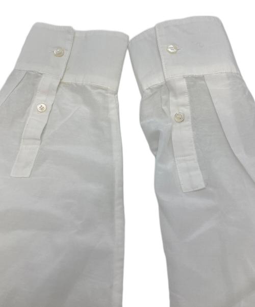 Spick and Span（スピック＆スパン）Spick and Span (スピック＆スパン) コットンシルクフロントフリルブラウス ホワイト サイズ:FREEの古着・服飾アイテム