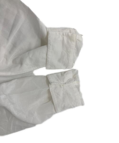 Spick and Span（スピック＆スパン）Spick and Span (スピック＆スパン) コットンシルクフロントフリルブラウス ホワイト サイズ:FREEの古着・服飾アイテム