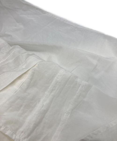 Spick and Span（スピック＆スパン）Spick and Span (スピック＆スパン) コットンシルクフロントフリルブラウス ホワイト サイズ:FREEの古着・服飾アイテム