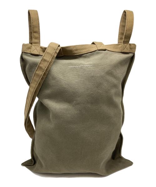 MM6 Maison Margiela（エムエムシックスメゾンマルジェラ）MM6 Maison Margiela (エムエムシックスメゾンマルジェラ) 4ハンドルバッグ キャンバス カーキの古着・服飾アイテム