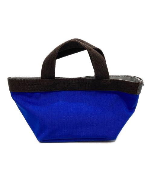 Herve Chapelier（エルベシャプリエ）Herve Chapelier (エルベシャプリエ) コーデュラ舟型トートS ブルー×ブラウンの古着・服飾アイテム