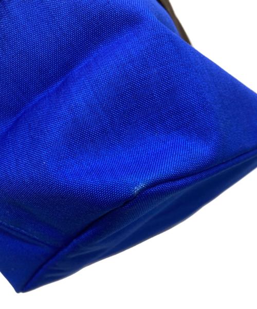 Herve Chapelier（エルベシャプリエ）Herve Chapelier (エルベシャプリエ) コーデュラ舟型トートS ブルー×ブラウンの古着・服飾アイテム