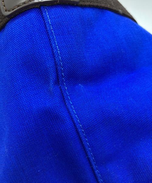 Herve Chapelier（エルベシャプリエ）Herve Chapelier (エルベシャプリエ) コーデュラ舟型トートS ブルー×ブラウンの古着・服飾アイテム