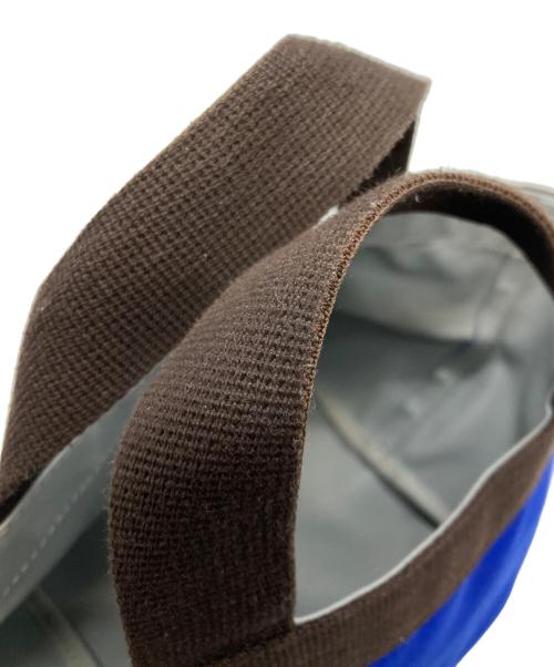 Herve Chapelier（エルベシャプリエ）Herve Chapelier (エルベシャプリエ) コーデュラ舟型トートS ブルー×ブラウンの古着・服飾アイテム