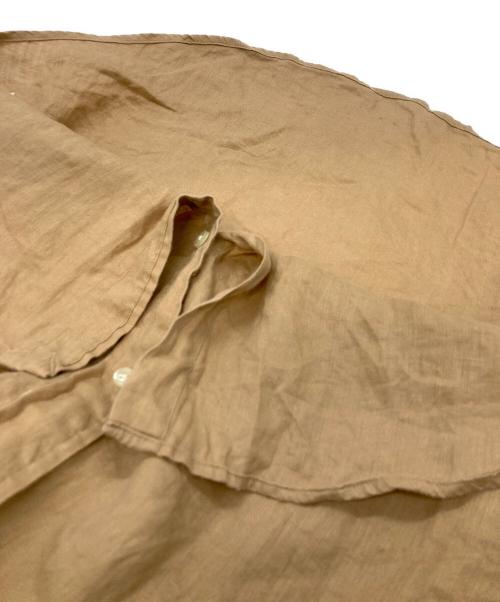 POLO RALPH LAUREN（ポロ・ラルフローレン）POLO RALPH LAUREN (ポロ・ラルフローレン) ボタンダウンリネンシャツ ブラウン サイズ:Mの古着・服飾アイテム