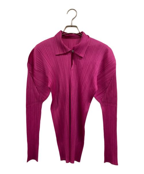 PLEATS PLEASE（プリーツプリーズ）PLEATS PLEASE (プリーツプリーズ) プリーツカットソー ピンク サイズ:Mの古着・服飾アイテム