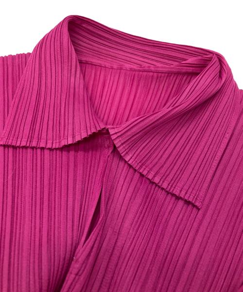 PLEATS PLEASE（プリーツプリーズ）PLEATS PLEASE (プリーツプリーズ) プリーツカットソー ピンク サイズ:Mの古着・服飾アイテム