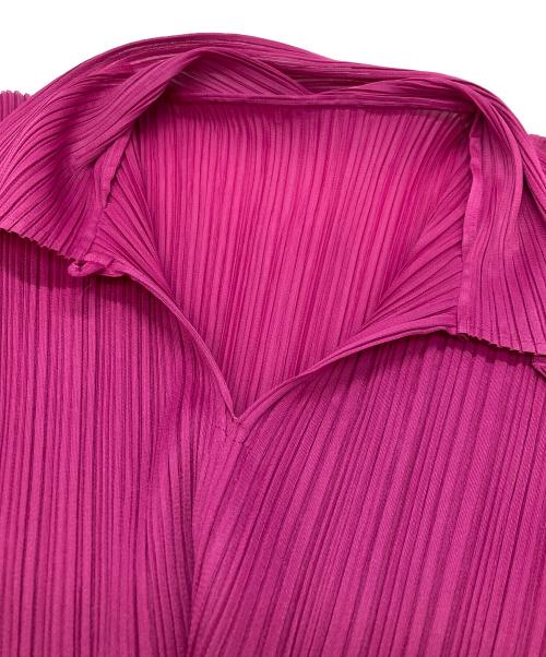 PLEATS PLEASE（プリーツプリーズ）PLEATS PLEASE (プリーツプリーズ) プリーツカットソー ピンク サイズ:Mの古着・服飾アイテム