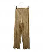 PLEATS PLEASEプリーツプリーズ）の古着「プリーツパンツ」｜ベージュ