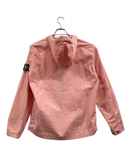 STONE ISLAND（ストーンアイランド）STONE ISLAND (ストーンアイランド) スーピマコットンストレッチツイルフーデッドブルゾン ピンク サイズ:Ｍの古着・服飾アイテム