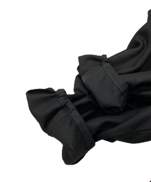 VERMEIL par iena（ヴェルメイユ パー イエナ）VERMEIL par iena (ヴェルメイユ パー イエナ) P/Ryツイルウエストシェイプ パフスリーブワンピース ブラック サイズ:38の古着・服飾アイテム