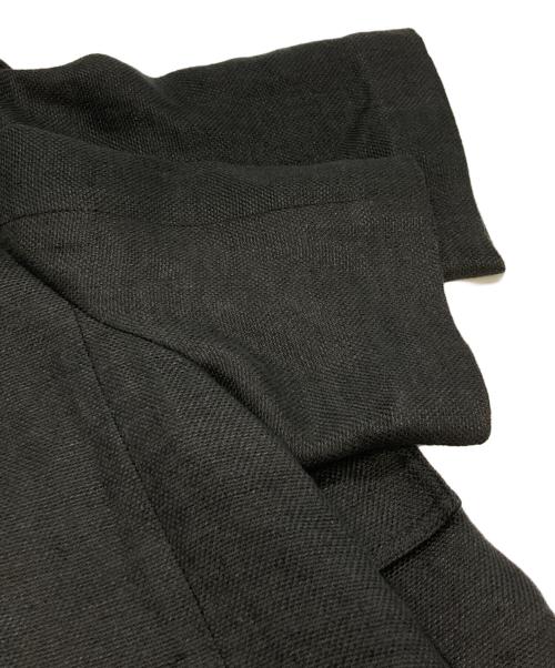 SHIPS（シップス）SHIPS (シップス) MANTECOリネン混半袖ショートジャケット ブラック サイズ:36の古着・服飾アイテム