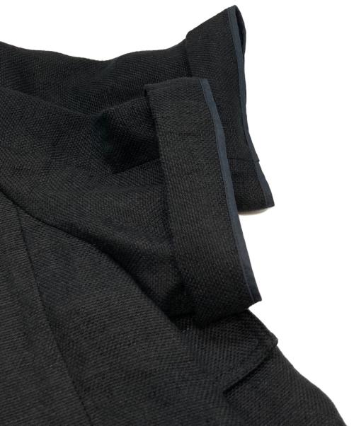 SHIPS（シップス）SHIPS (シップス) MANTECOリネン混半袖ショートジャケット ブラック サイズ:36の古着・服飾アイテム