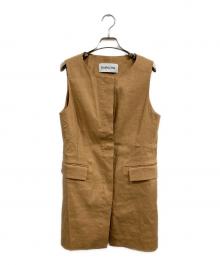 BABYLONE（バビロン）の古着「リネン混ジレ」｜ベージュ