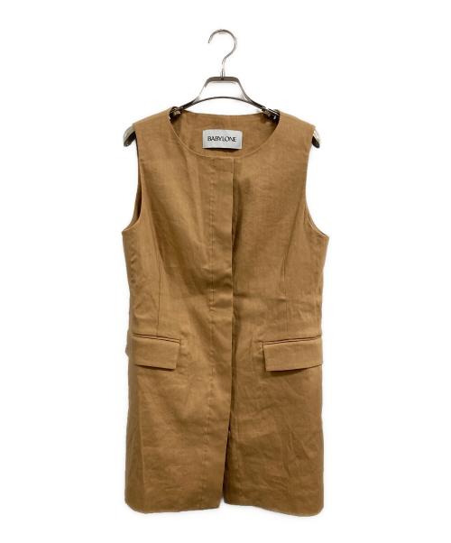 BABYLONE（バビロン）BABYLONE (バビロン) リネン混ジレ ベージュ サイズ:38 未使用品の古着・服飾アイテム