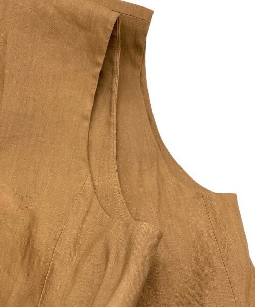 BABYLONE（バビロン）BABYLONE (バビロン) リネン混ジレ ベージュ サイズ:38 未使用品の古着・服飾アイテム