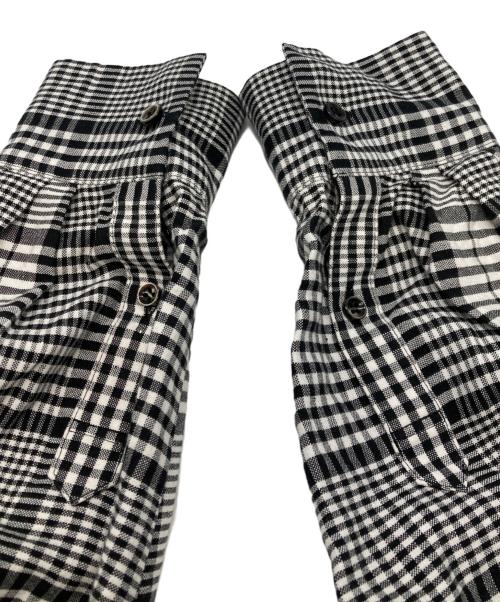 Plage（プラージュ）Plage (プラージュ) Linen semi flareワンピース ホワイト×ブラック サイズ:36の古着・服飾アイテム