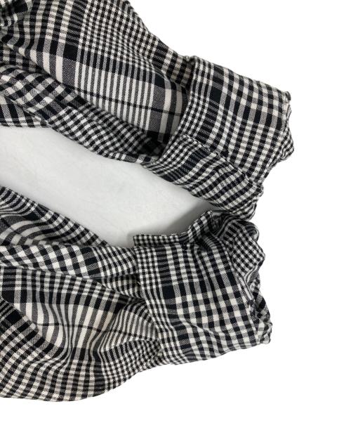 Plage（プラージュ）Plage (プラージュ) Linen semi flareワンピース ホワイト×ブラック サイズ:36の古着・服飾アイテム