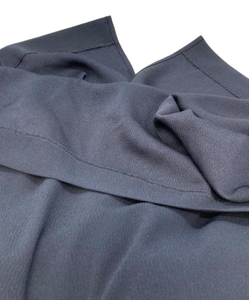 VERMEIL par iena（ヴェルメイユ パー イエナ）VERMEIL par iena (ヴェルメイユ パー イエナ) アセテートバックサテンジョーゼットワンピース ネイビー サイズ:FREEの古着・服飾アイテム