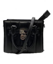 MICHAEL KORS（マイケル・コース）の古着「サッチェル クロスボディバッグ」｜ブラック
