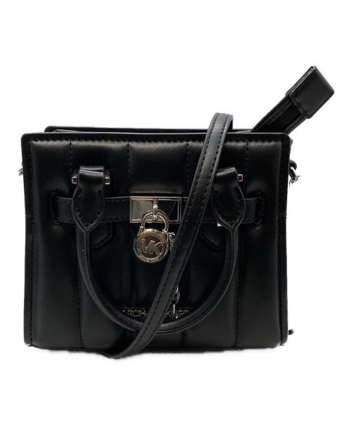 MICHAEL KORS（マイケル・コース）MICHAEL KORS (マイケル・コース) サッチェル クロスボディバッグ ブラックの古着・服飾アイテム
