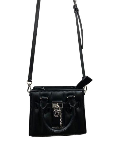 MICHAEL KORS（マイケル・コース）MICHAEL KORS (マイケル・コース) サッチェル クロスボディバッグ ブラックの古着・服飾アイテム