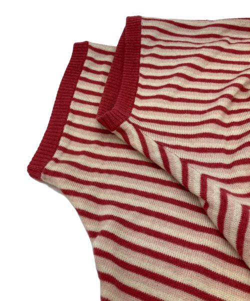 BURBERRY LONDON（バーバリーロンドン）BURBERRY LONDON (バーバリーロンドン) 刺繍ロゴ半袖ニット ピンク サイズ:38の古着・服飾アイテム