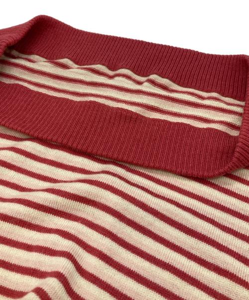 BURBERRY LONDON（バーバリーロンドン）BURBERRY LONDON (バーバリーロンドン) 刺繍ロゴ半袖ニット ピンク サイズ:38の古着・服飾アイテム