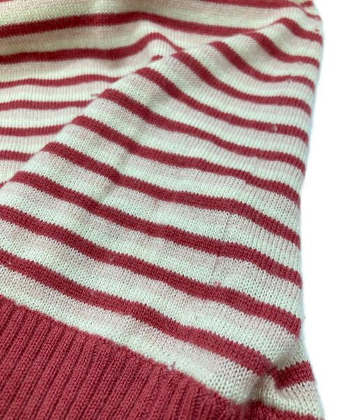 BURBERRY LONDON（バーバリーロンドン）BURBERRY LONDON (バーバリーロンドン) 刺繍ロゴ半袖ニット ピンク サイズ:38の古着・服飾アイテム