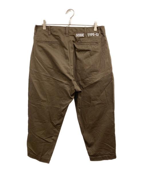 SEQUEL（シークエル）SEQUEL (シークエル) トラウザーチノパンツ ブラウン サイズ:Ⅼの古着・服飾アイテム
