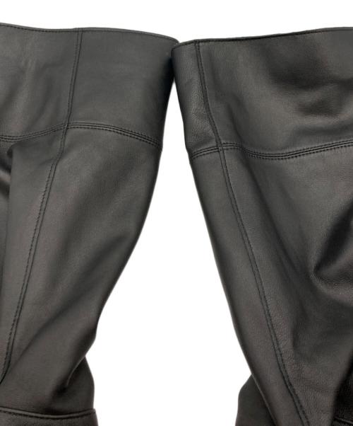 JEAN LOUIS SCHERRER（ジャンルイ シェレル）JEAN LOUIS SCHERRER (ジャンルイ シェレル) ラムレザージャケット ブラック サイズ:Ｍの古着・服飾アイテム