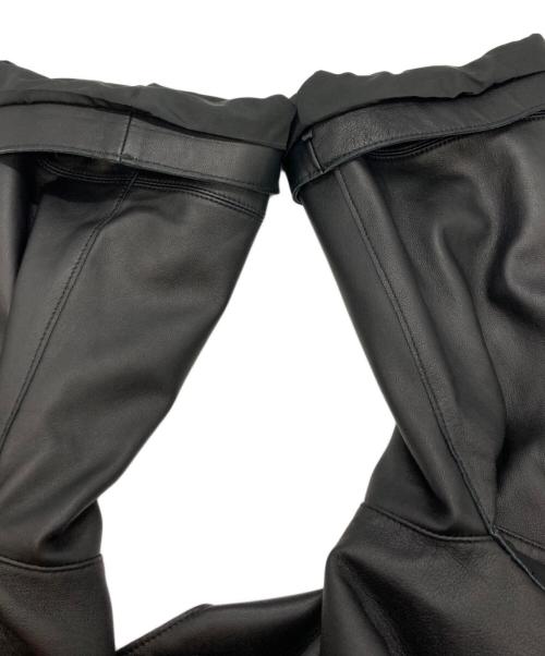 JEAN LOUIS SCHERRER（ジャンルイ シェレル）JEAN LOUIS SCHERRER (ジャンルイ シェレル) ラムレザージャケット ブラック サイズ:Ｍの古着・服飾アイテム