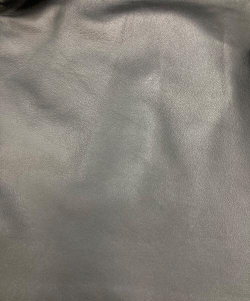 JEAN LOUIS SCHERRER（ジャンルイ シェレル）JEAN LOUIS SCHERRER (ジャンルイ シェレル) ラムレザージャケット ブラック サイズ:Ｍの古着・服飾アイテム