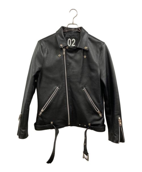 Liugoo Leathers（リューグーレザーズ）Liugoo Leathers (リューグーレザーズ) VaLLet 02 ダブルライダースジャケット ブラック サイズ:Ⅼの古着・服飾アイテム