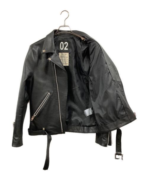 Liugoo Leathers（リューグーレザーズ）Liugoo Leathers (リューグーレザーズ) VaLLet 02 ダブルライダースジャケット ブラック サイズ:Ⅼの古着・服飾アイテム