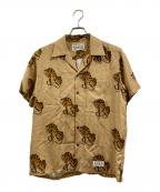 WACKO MARIAワコマリア）の古着「レーヨンオープンカラーシャツ」｜ベージュ