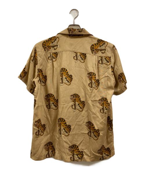 WACKO MARIA（ワコマリア）WACKO MARIA (ワコマリア) レーヨンオープンカラーシャツ ベージュ サイズ:Ⅼの古着・服飾アイテム